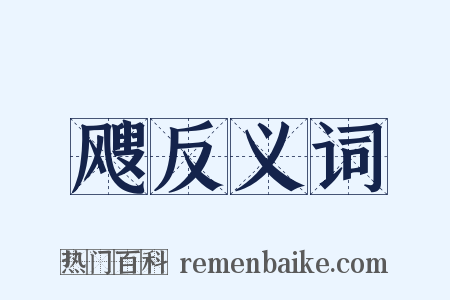 飕反义词是什么意思的图片